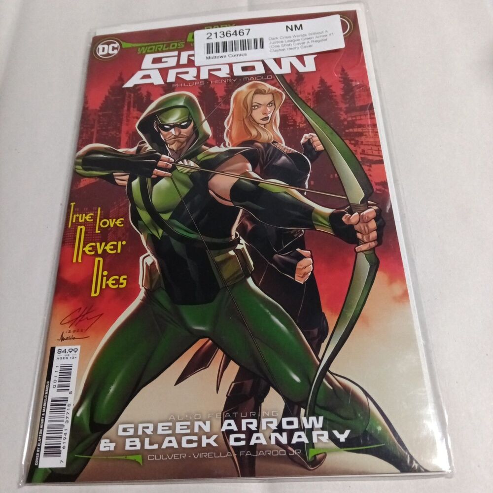 2022 DC Comics Green Arrow Dark Crisis Worlds Without A Justice League #1